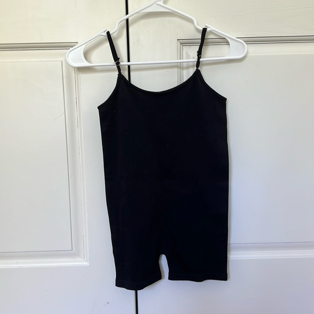 Black athletic romper